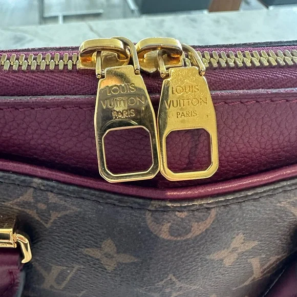 Louis Vuitton Pallas BB Monogram Brown and Burgundy Handbag - Picture 13 of 16